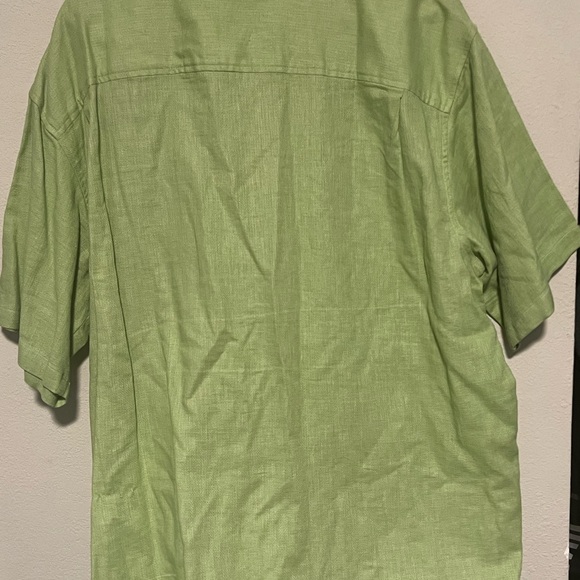 Columbia River Lodge Men's Shirt Spring Green Short Sleeve Size XL - Picture 3 of 4